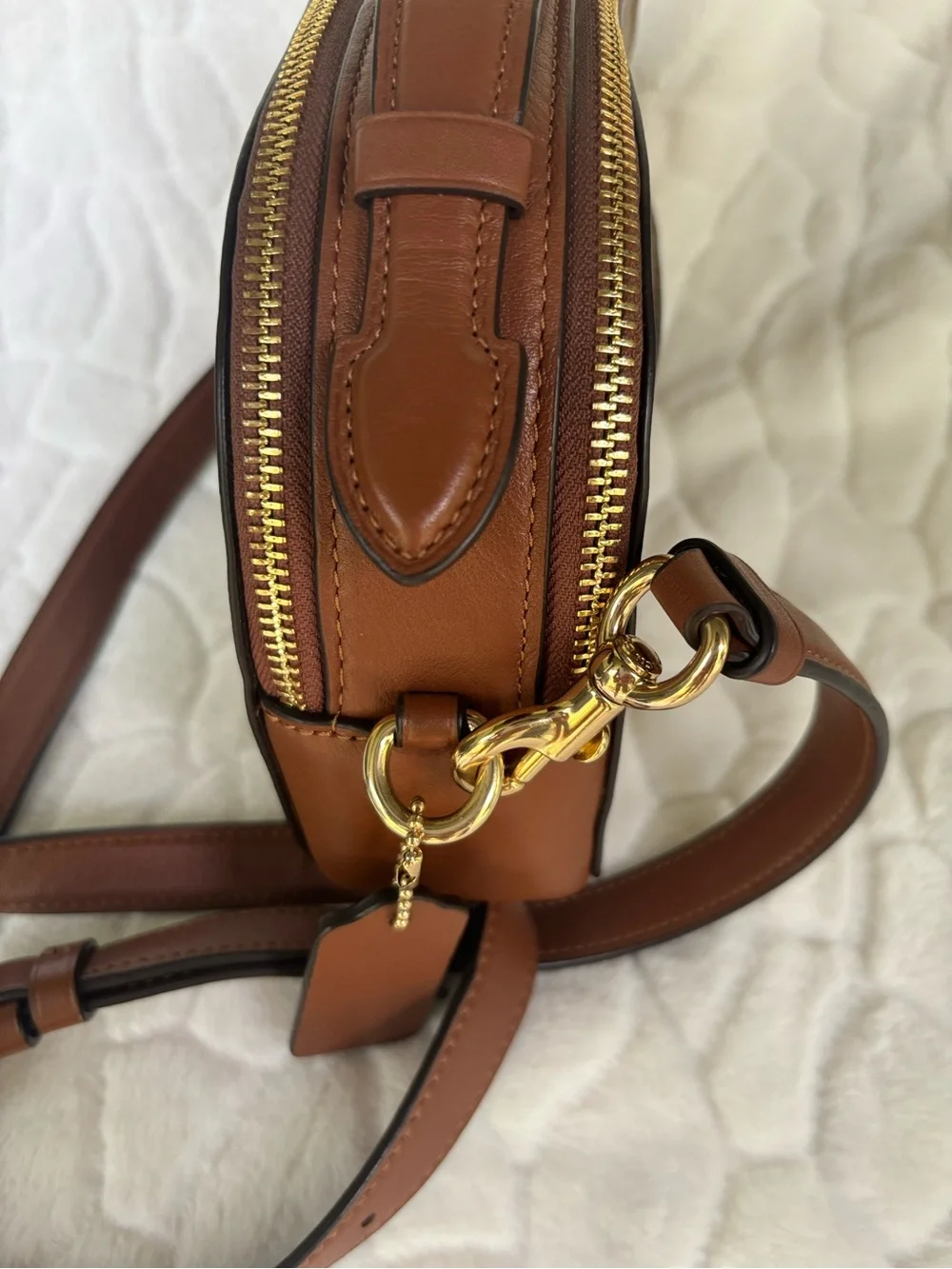 Coach Serena Satchel In Signature Canvas with Stripes